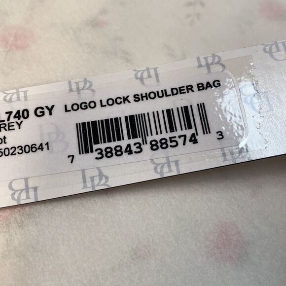 Dooney & Bourke NWT Logo Lock Shoulder Gray Bag - Picture 8 of 16